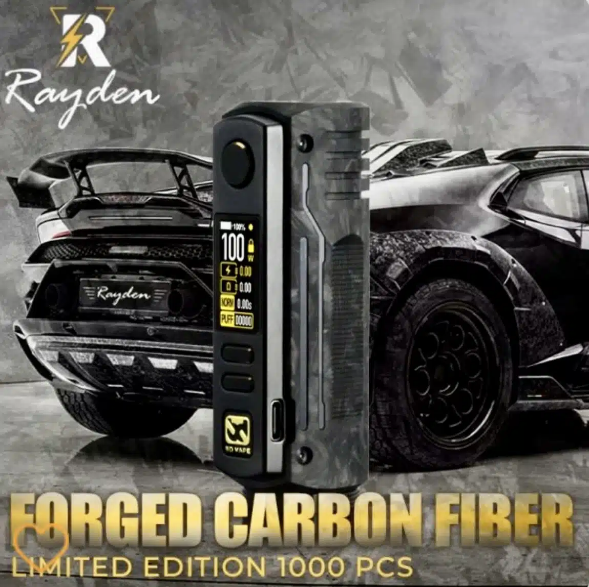 Mod Rayden 100 Forged Carbon Matte - Vape Culture - 2