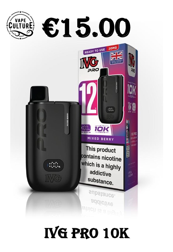 IVG PRO 10K - Vape Culture Larnaca