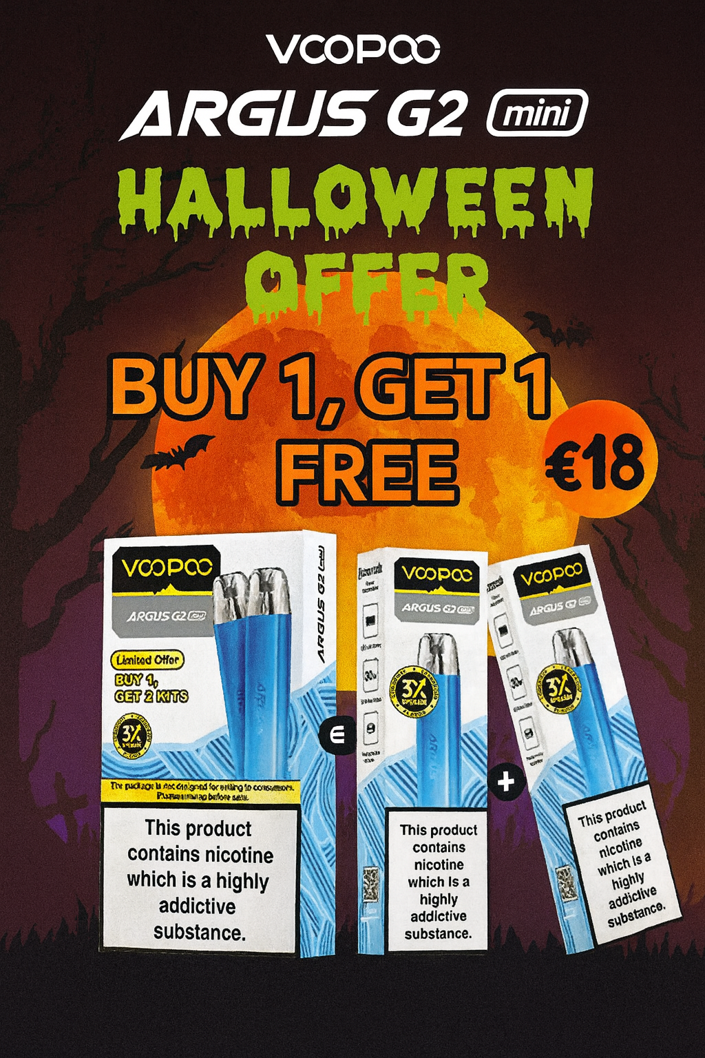 Argus G2 Mini 1500 - Vape Culture Larnaca