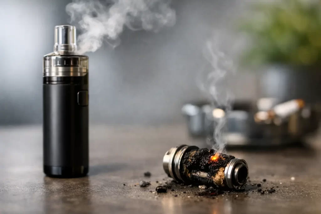 Why Does My Vape Taste Burnt?