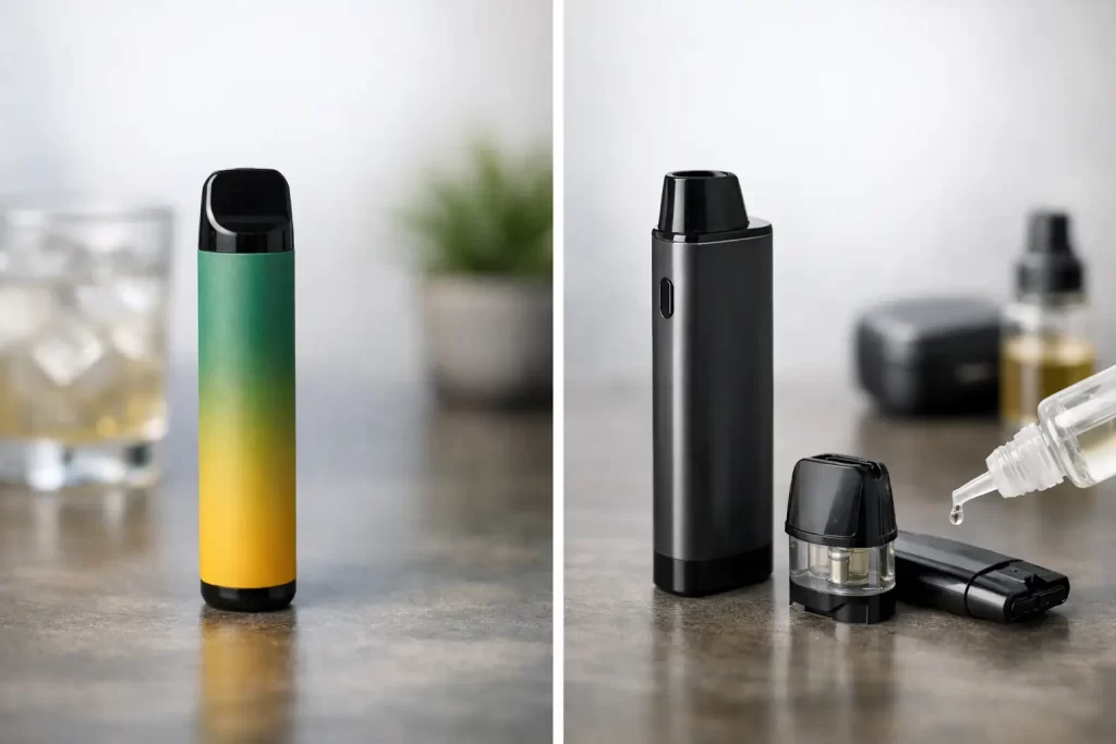 Disposable Vape vs Refillable Pod Kit